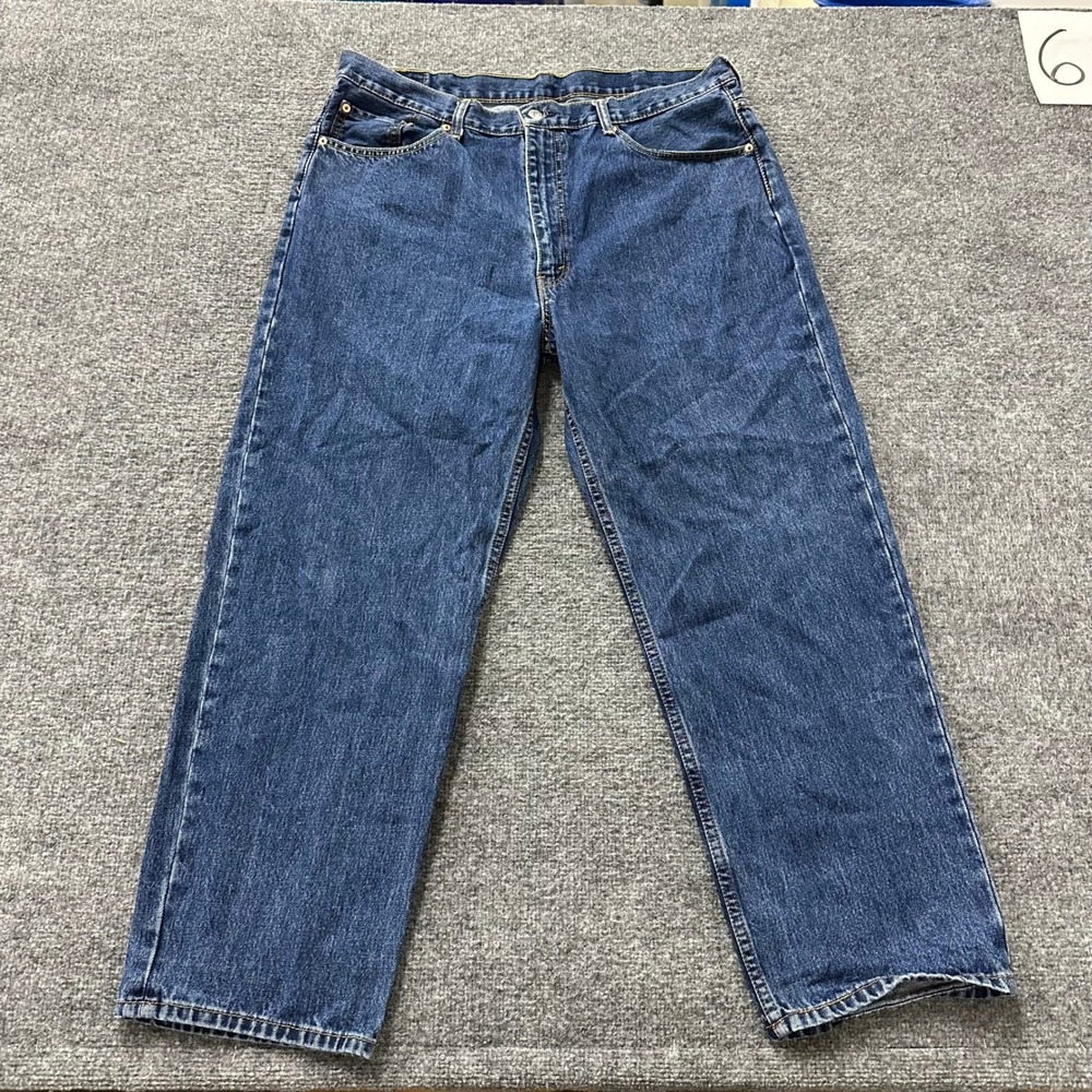 Levi's Jeans Mens Size 40x30 Blue 550 Relaxed Fit Tapered Leg Denim 00550-4886